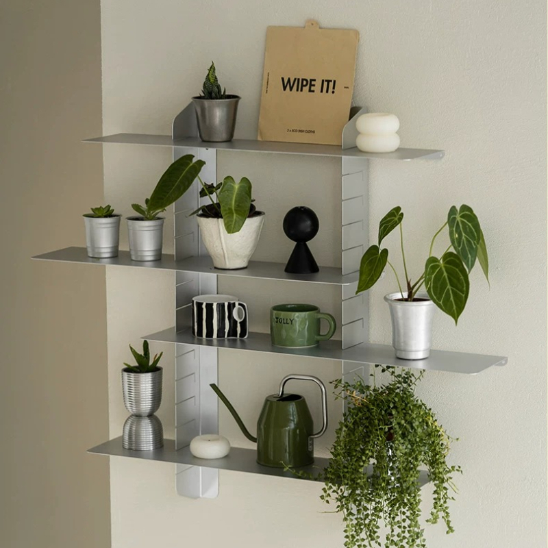 Home Decor Magazine - バウハウス壁掛けマガジンラック 調節可能なフローティングボード 北欧スタイル メタルディスプレイラック ホームデコレーション 収納オーガナイザー