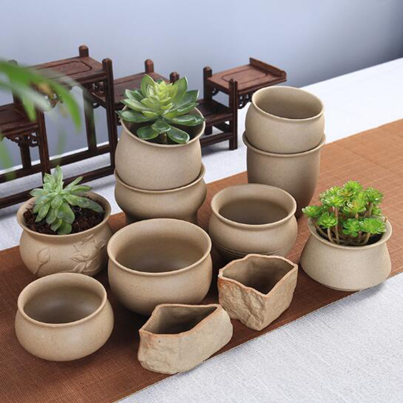 Rattan Plant Basket - さまざまな種類の形をした調整可能な植木鉢,レトロなスタイル,多肉植物の花瓶,デスクトップ装飾用