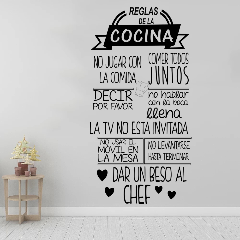 スペイン語のテキストのウォールステッカー,取り外し可能な壁紙 - Home Decor Indonesia のレビューと価格