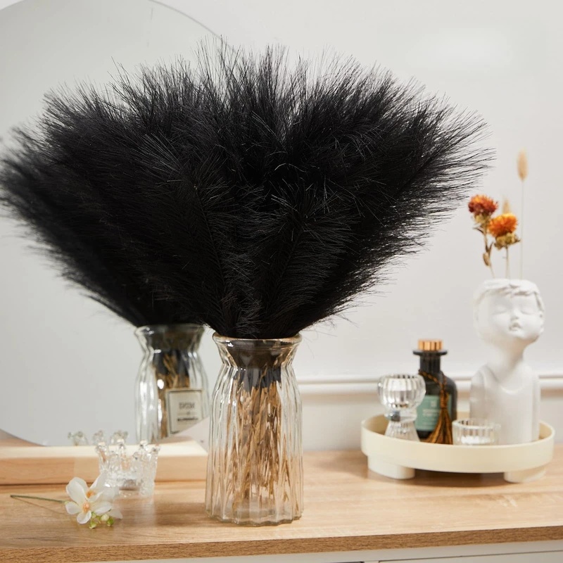 人工観葉植物、パムパスグラス（55cm）、ボヘミアン風の装飾 - Pampas Grass Decor のレビューと価格