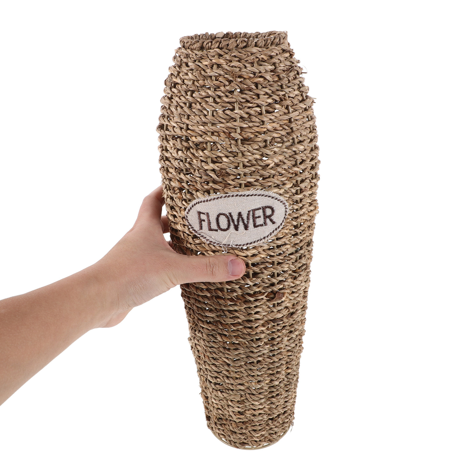 ラタン製の床置き花瓶。高さ16.54インチ。ドライフラワーや - Pampas Grass Decor のレビューと価格