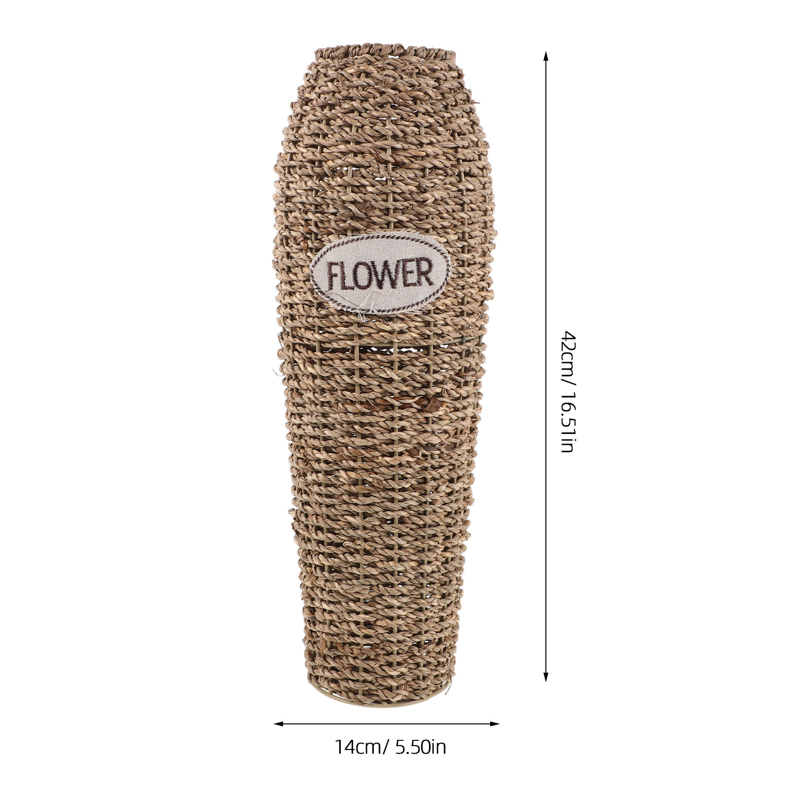 ラタン製の床置き花瓶。高さ16.54インチ。ドライフラワーや - Pampas Grass Decor のレビューと価格