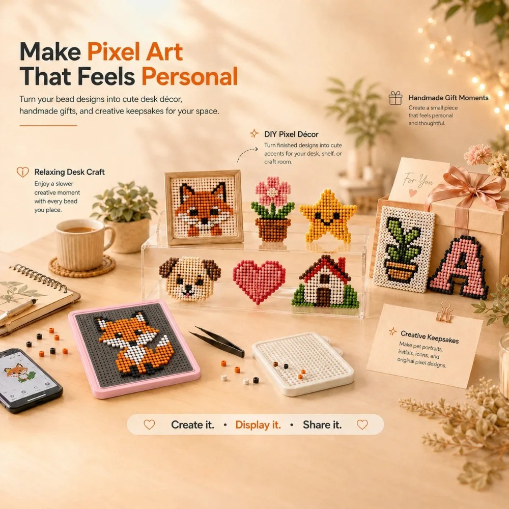 スマートLEDフューズビーズボード DIYピクセルアートライ - Home Decor Free App のレビューと価格