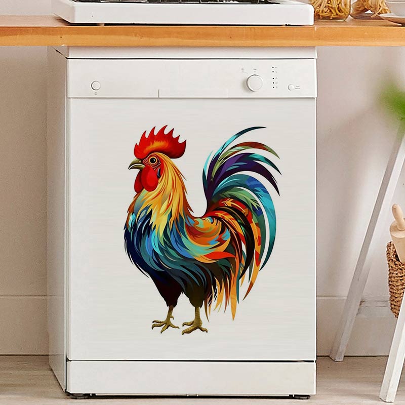 カラフルなシックなオンドリウォールステッカールーム寝室の家の - Home Decor Indonesia のレビューと価格