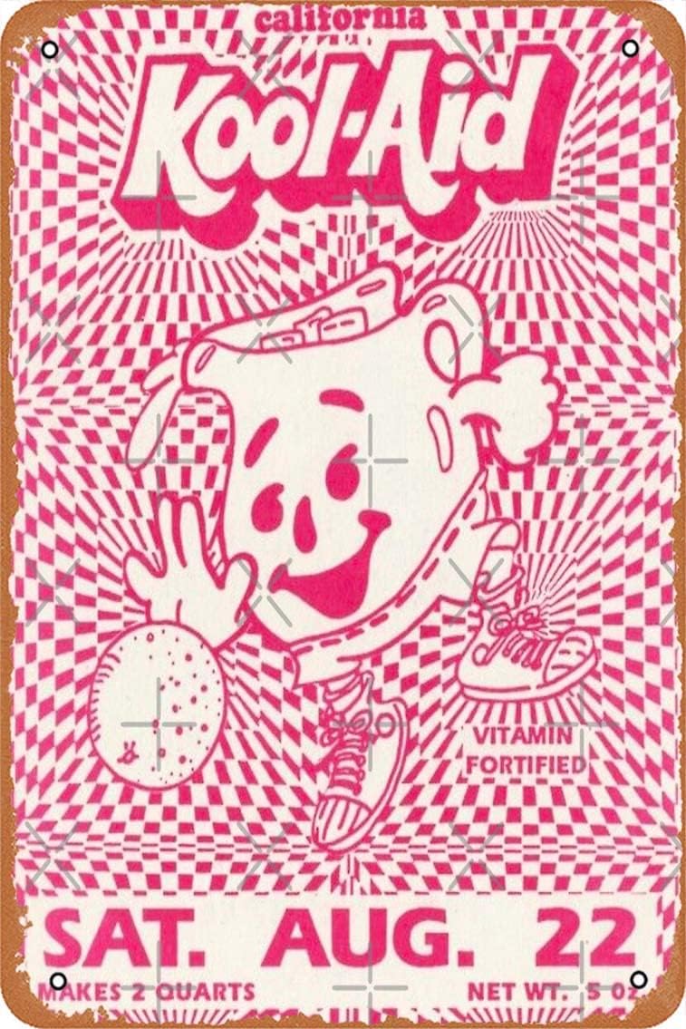 Y2K KOOL AID FLYER ポスター メタルサイン - Home Decor Y2K のレビューと価格