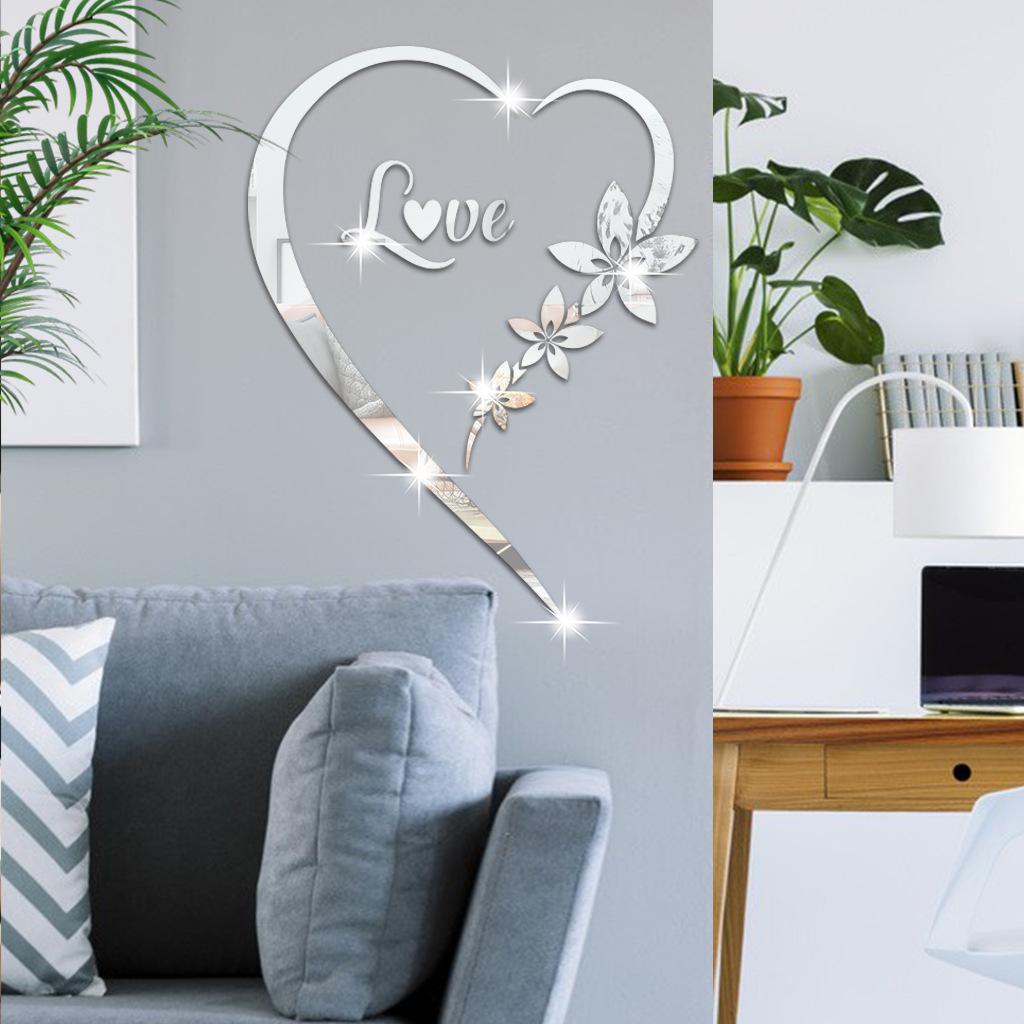 ハートのようなウォールステッカー,シンプルな3Dステッカー, - Home Decor Y2K のレビューと価格