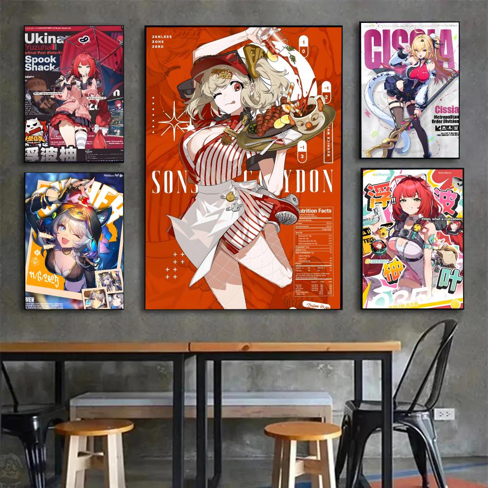 ゲームアート「ゼンレスゾーンゼロ」マガジン風ポスター、壁掛け - Home Decor Magazine のレビューと価格