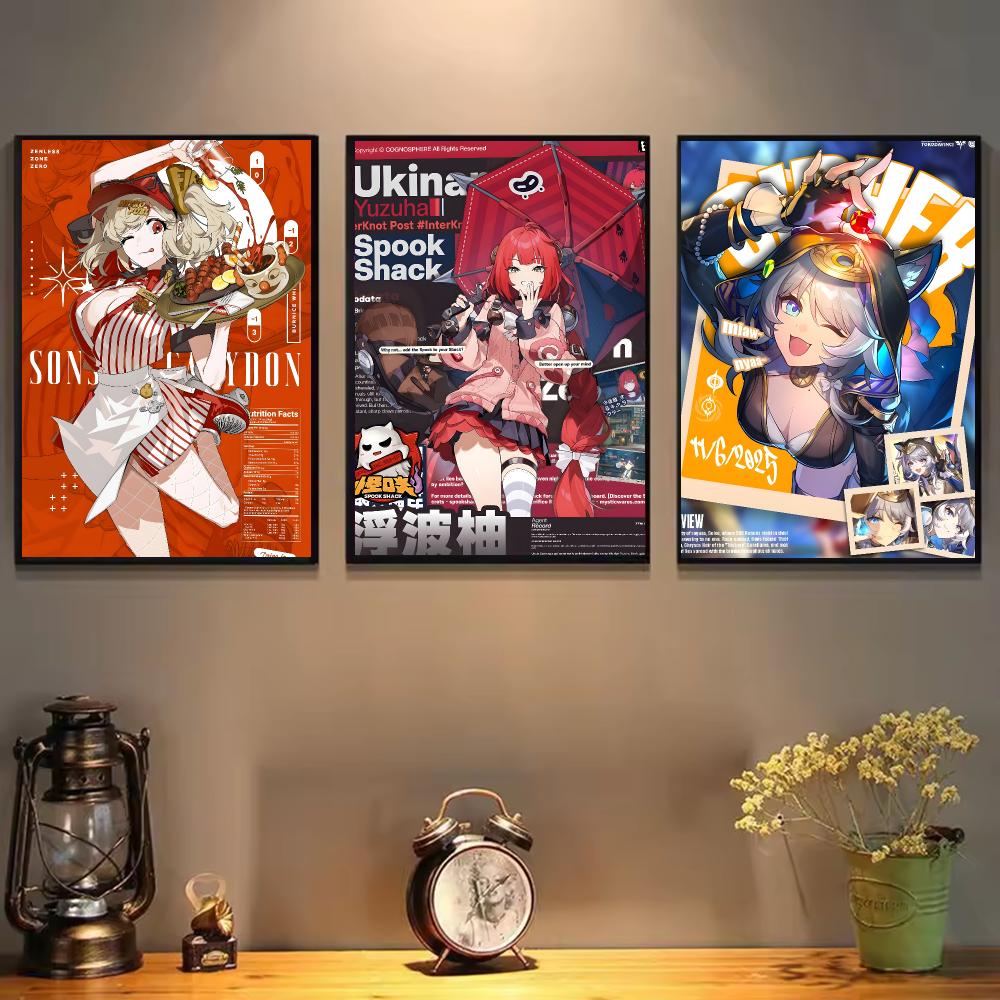 ゲームアート「ゼンレスゾーンゼロ」マガジン風ポスター、壁掛け - Home Decor Magazine のレビューと価格