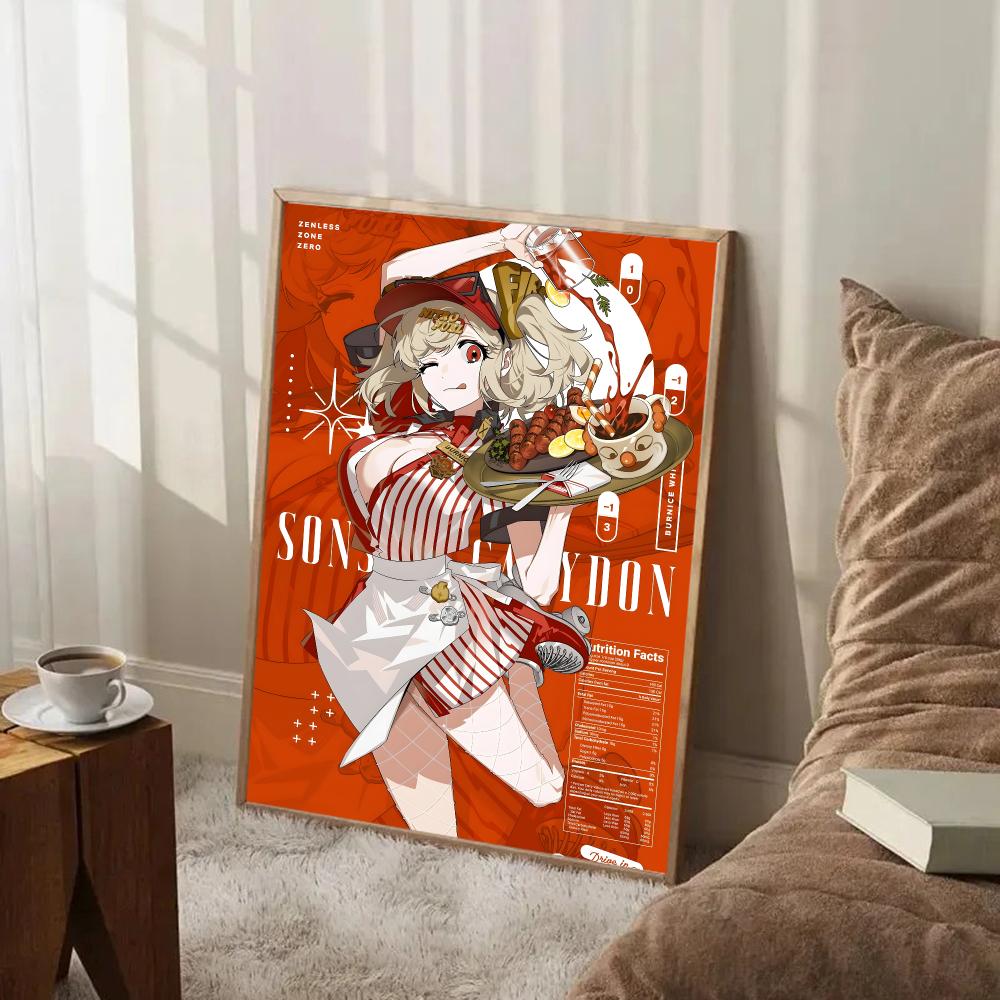 ゲームアート「ゼンレスゾーンゼロ」マガジン風ポスター、壁掛け - Home Decor Magazine のレビューと価格